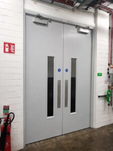 powder coating steel door